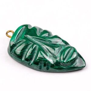 Vintage Carved Malachite Tribal Mask Pendant, Green Stone Totem Face Jewelry